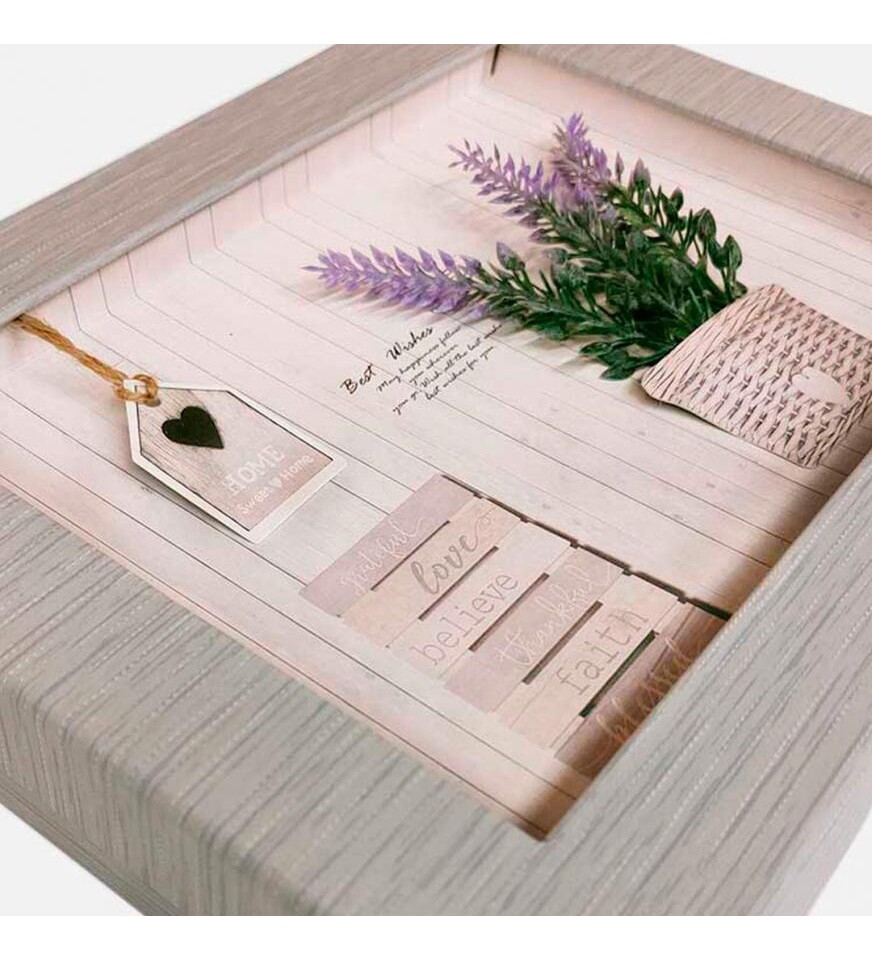 200lük 10x15 Kutulu Lavanta Dekorlu Fotoğraf Albümü (10 ADET FOTO BASKILI)