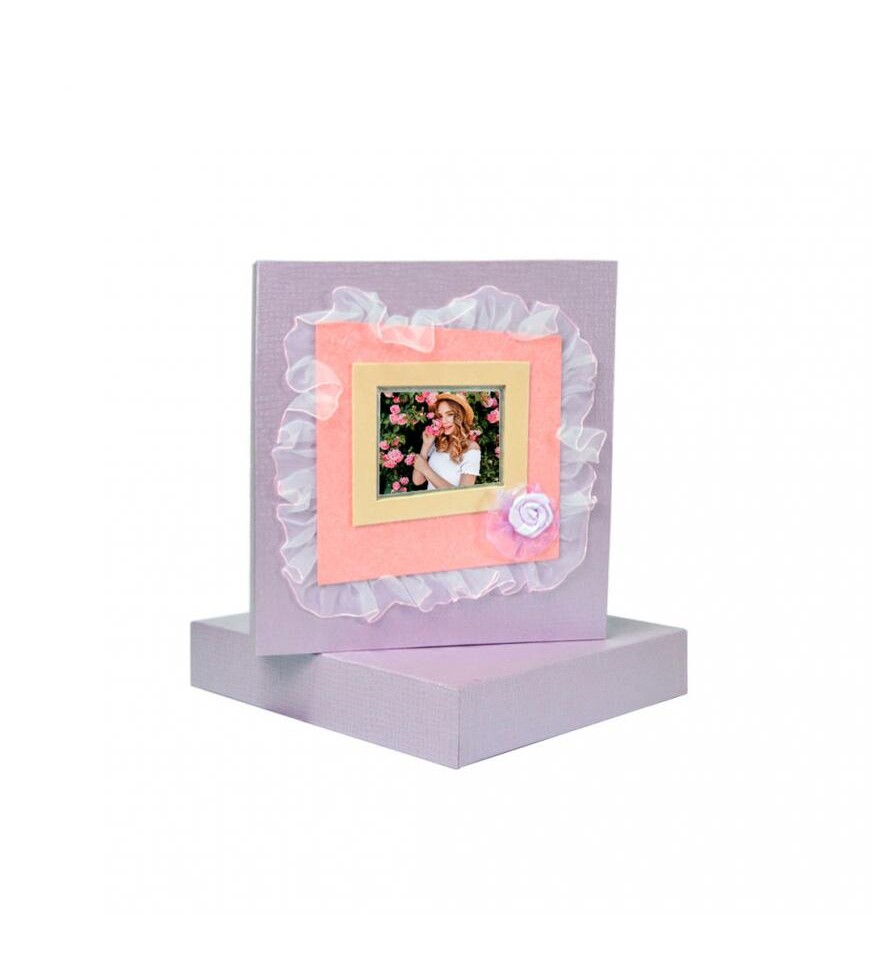 10x15 Lila Fotoğraf Albümü 120 Fotolu Özel Kutulu (8 ADET FOTO BASKILI)