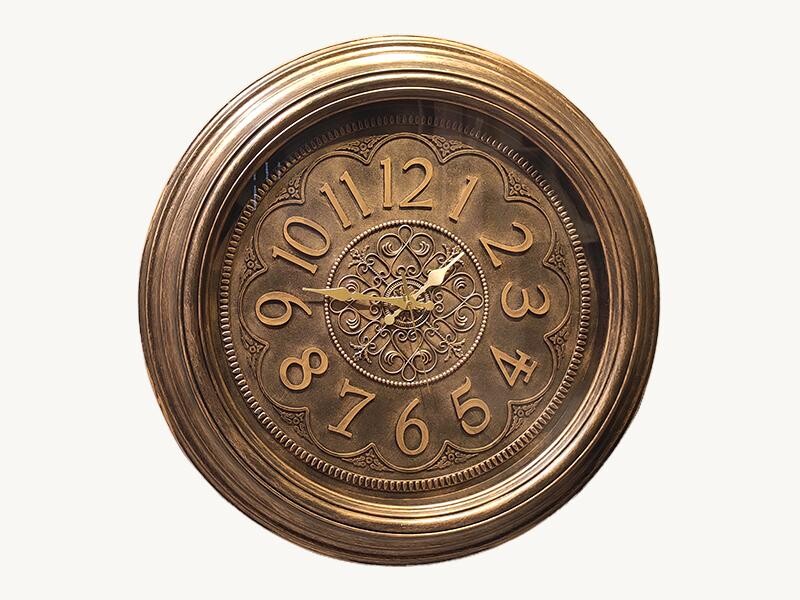 Antik Gold Eskitme Duvar Saati 57 cm HK205
