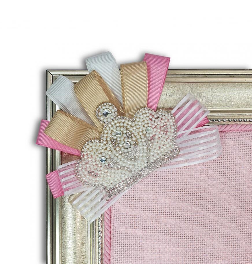 Ayıcıklı Çerçeveli Pembe ve Mavi Bebek Kapı Süsü 40x40