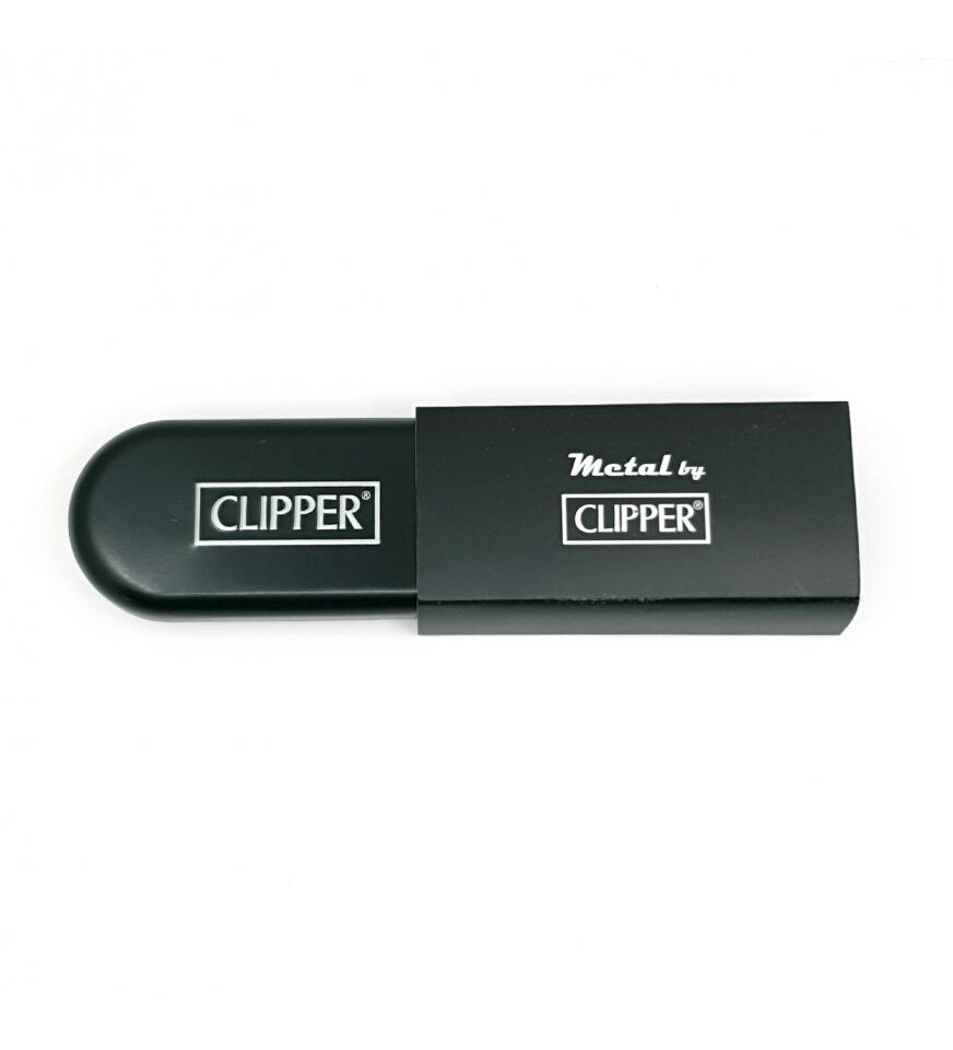 Clipper Metal Siboplu Siyah Çakmak