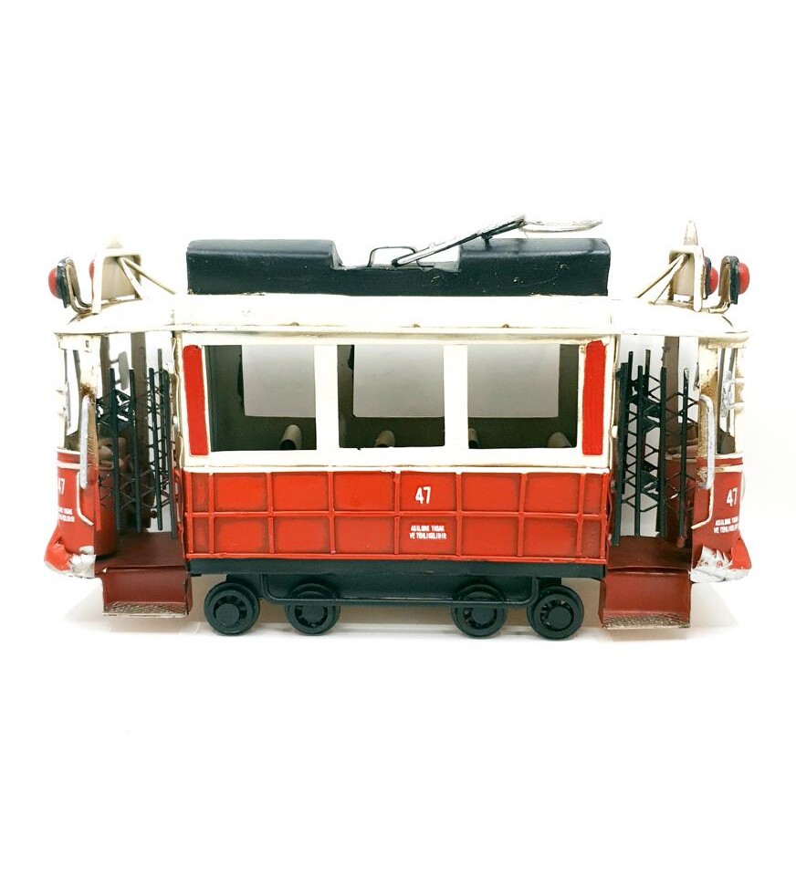 Dekoratif Metal Taksim Tramvay Büyük Boy
