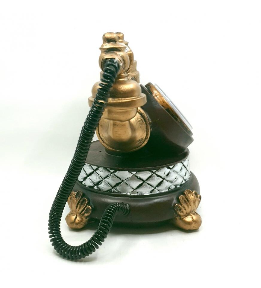 Dekoratif Nostaljik Telefon Saat ve Kumbara