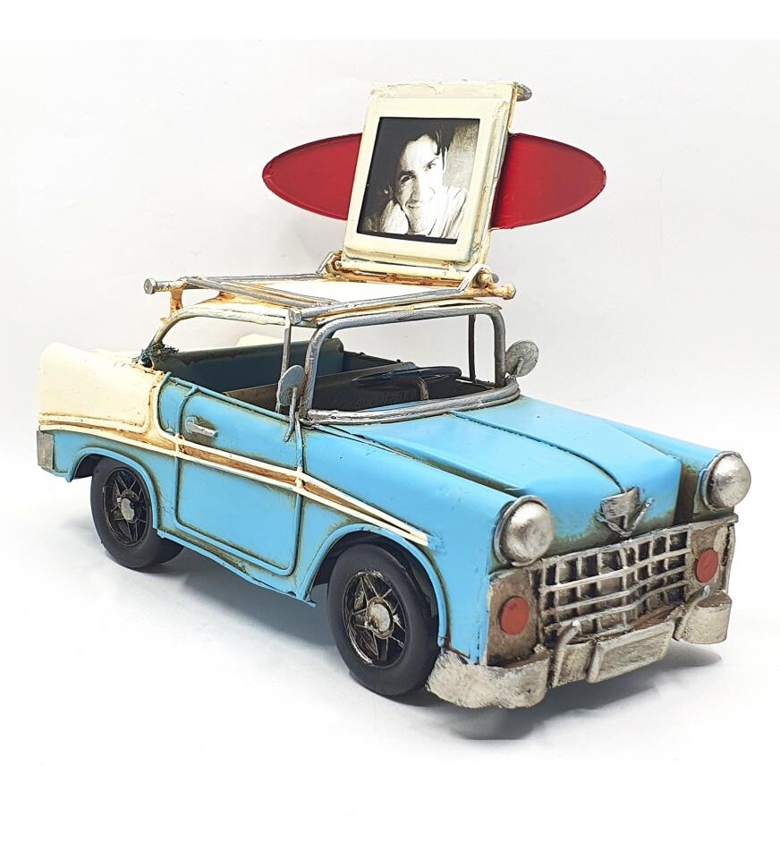 Fotoğraf Çerçeveli Nostaljik Metal Chevrolet