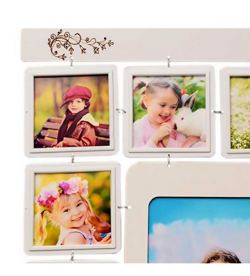 Kişiye Özel 15 Adet Foto Hediyeli Vıntage 14+1 Kolaj Dikey Çoklu Duvar Fotoğraf Çerçevesi 35x47