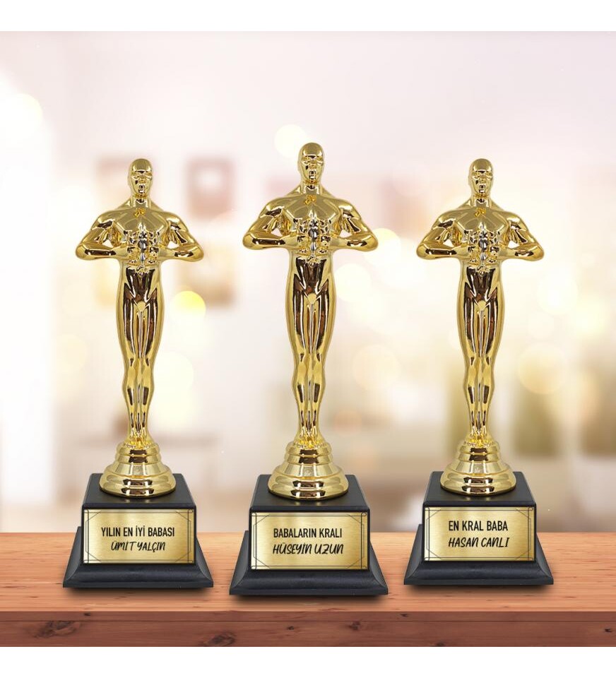Kişiye Özel Küçük Boy Babalar Günü Oscar Ödülü