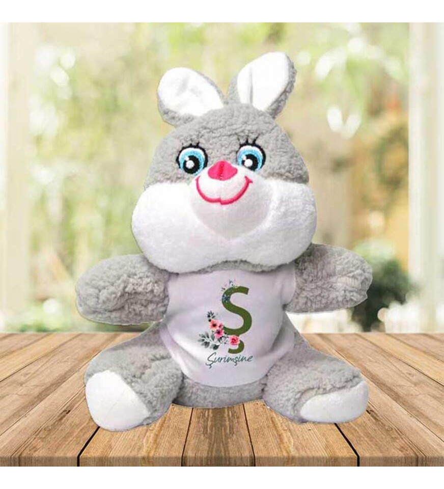 Kişiye Özel Baskılı Peluş Tavşan