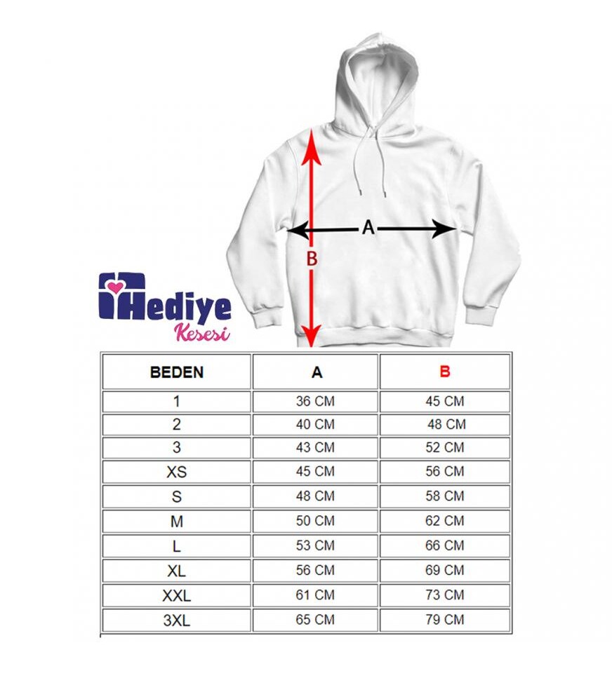 Kişiye Özel İsim Baskılı Kapşonlu Beyaz Unisex Sweatshirt HK2158