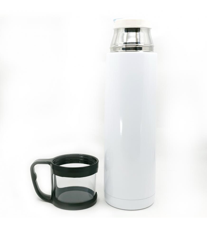 Paslanmaz Çelik Bardak Kapaklı Termos 500 Ml