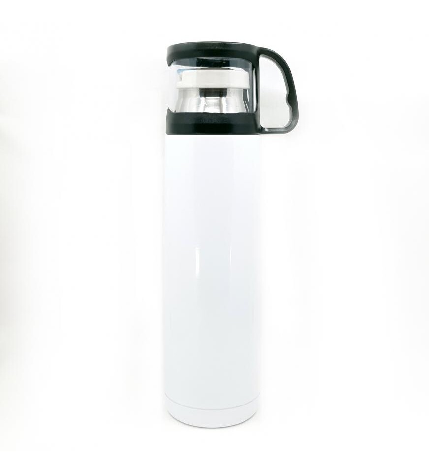 Paslanmaz Çelik Bardak Kapaklı Termos 500 Ml