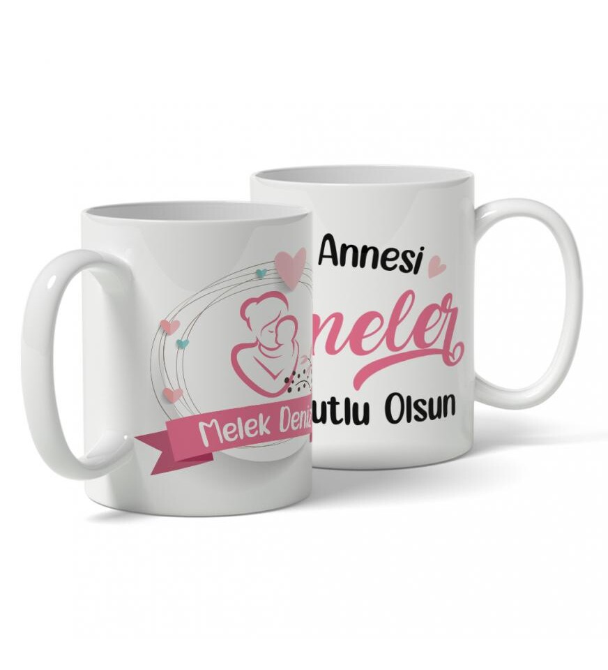 İsme Özel Yılın Annesi Anneler Günü Kupa Bardak HK118