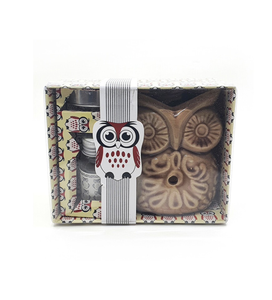 Baykuş Görünümlü Buhurdanlık Set