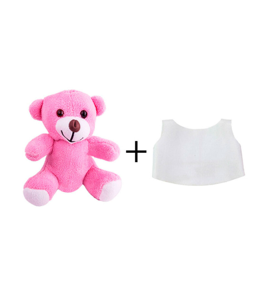 Kişiye Özel Anneler Günü Baskılı Peluş Pembe Ayı HK2658