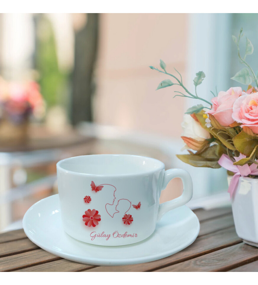 Kişiye Özel Anneler Günü Temalı Fincan HK2647