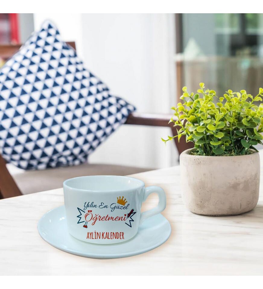 Kişiye Özel Öğretmenler Günü Baskılı Fincan HK2339