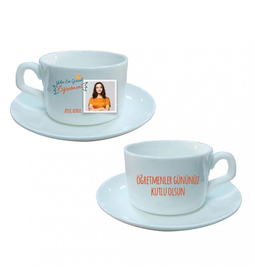 Kişiye Özel Öğretmenler Günü Fotoğraf Baskılı Fincan HK2340