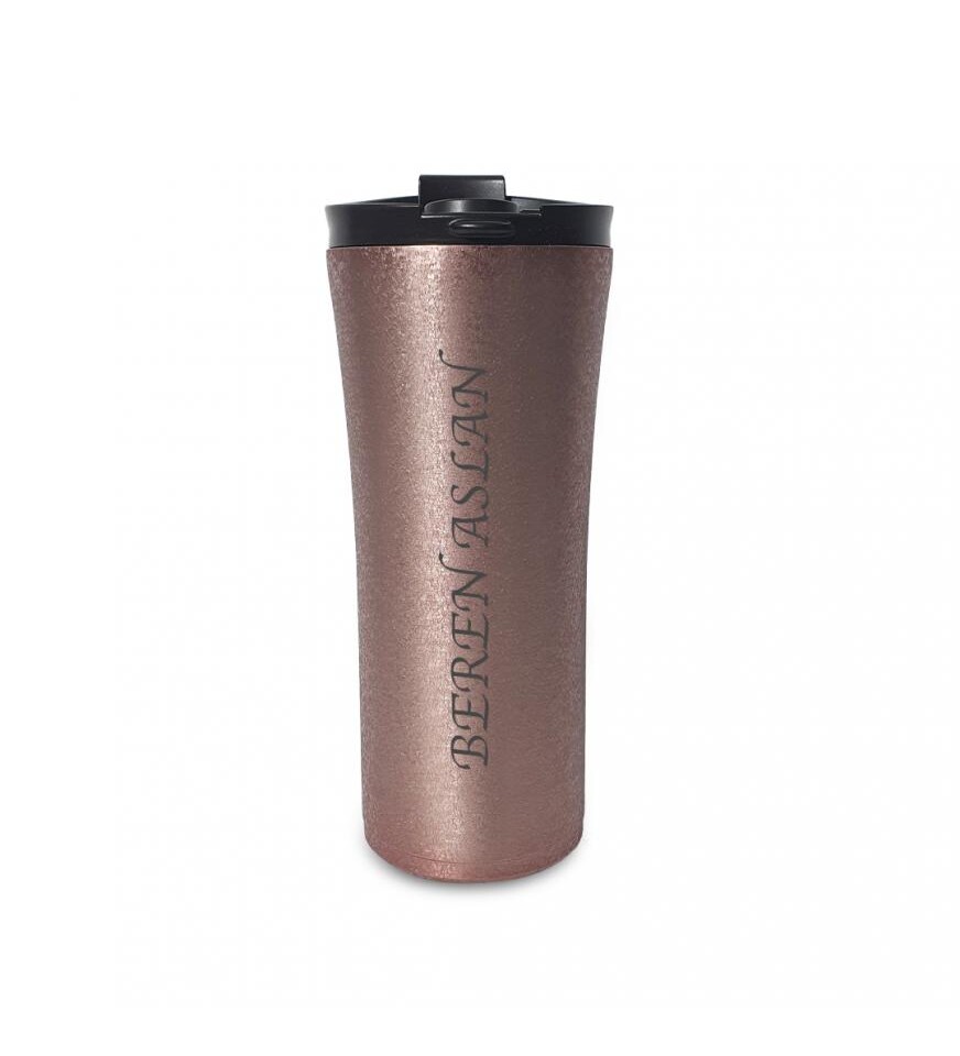 Kişiye Özel Paslanmaz Çelik French Press Termos 500 ML
