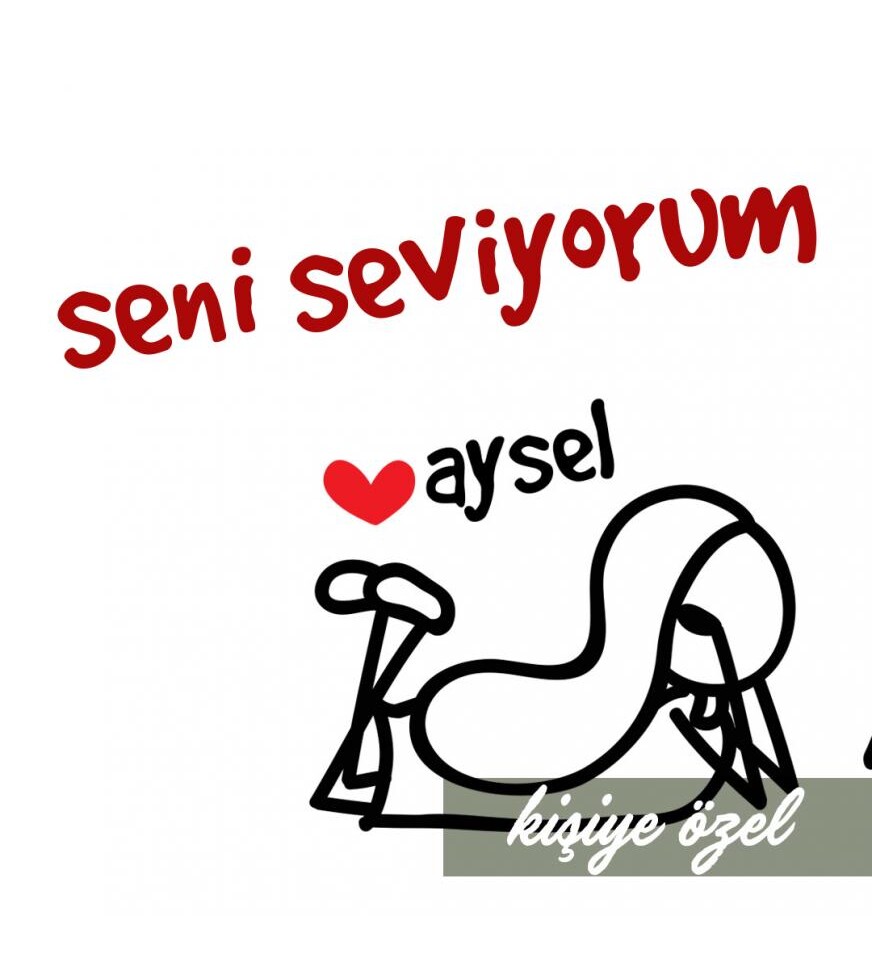 Kişiye Özel Seni Seviyorum Bitanem Baskılı Sevgili Çift Kupası HK2502