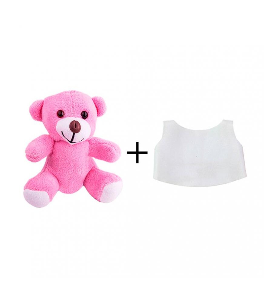 Kişiye Özel Yeniyıl Baskılı Peluş Pembe Ayı Love You HK2420