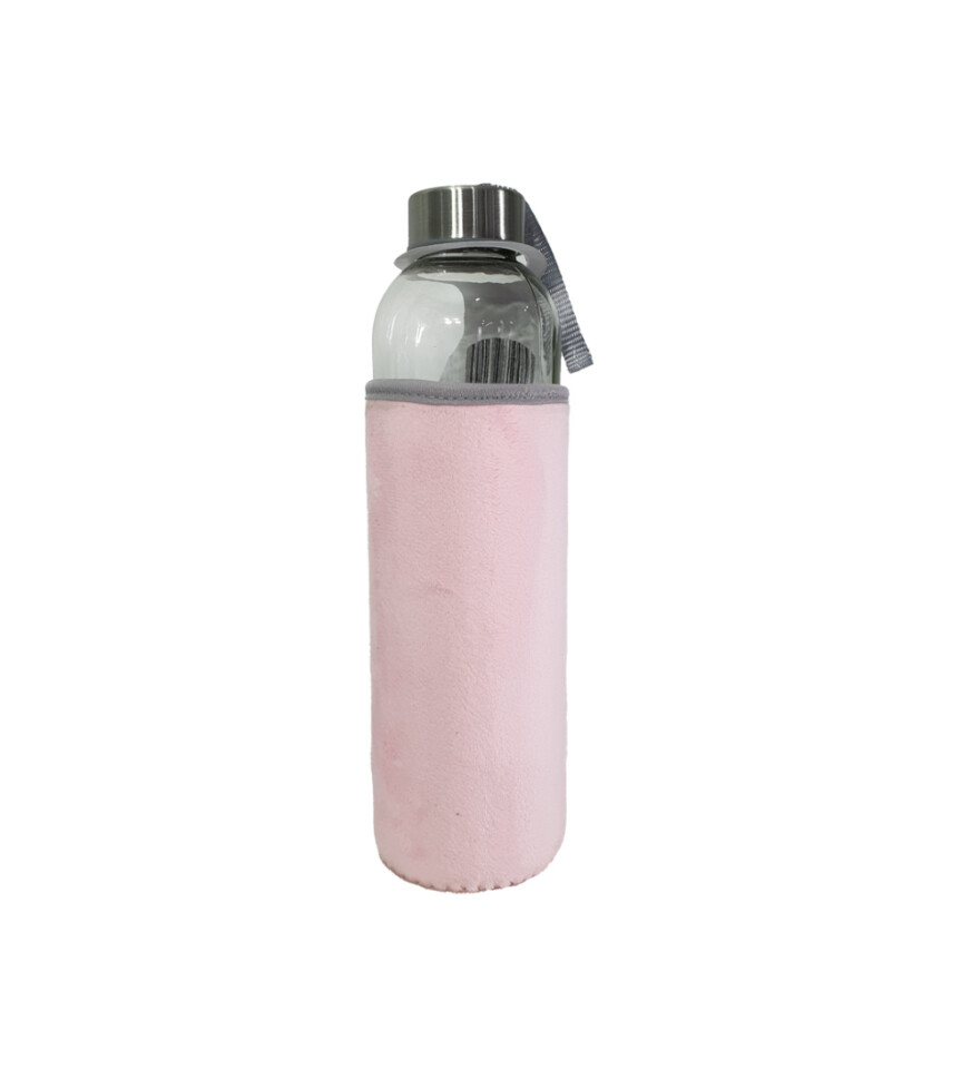 Peluş Kılıflı Cam Matara 750 Ml