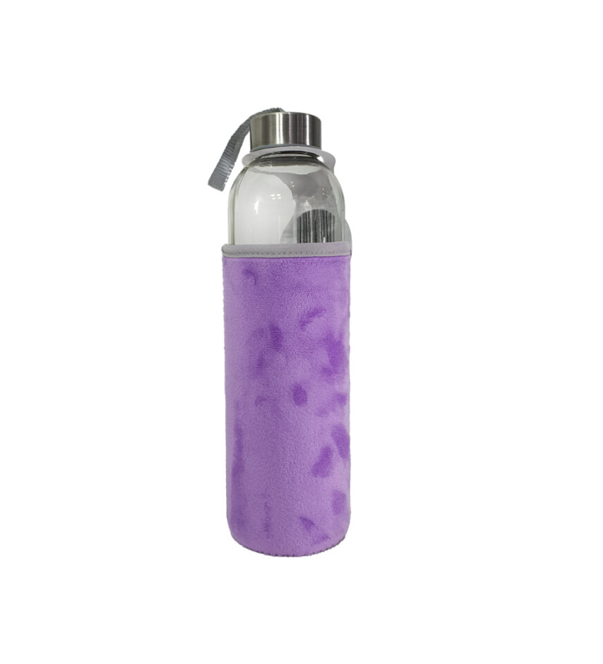 Peluş Kılıflı Cam Matara 750 Ml