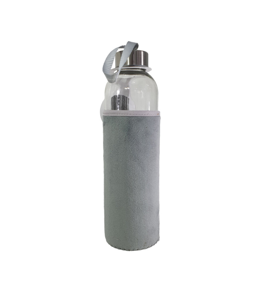 Peluş Kılıflı Cam Matara 750 Ml