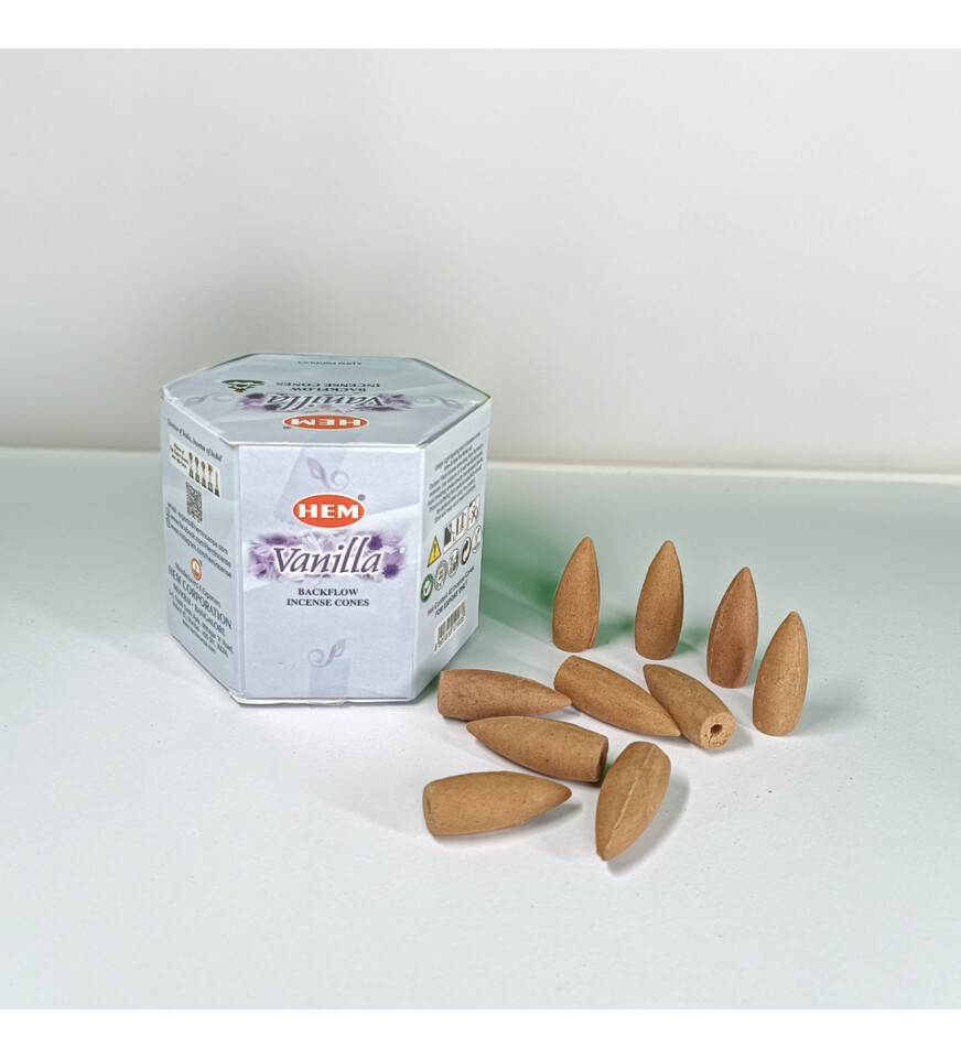 Vanilya (Vanilla) Geri Akış Şelale 10lu Tütsü Mumu