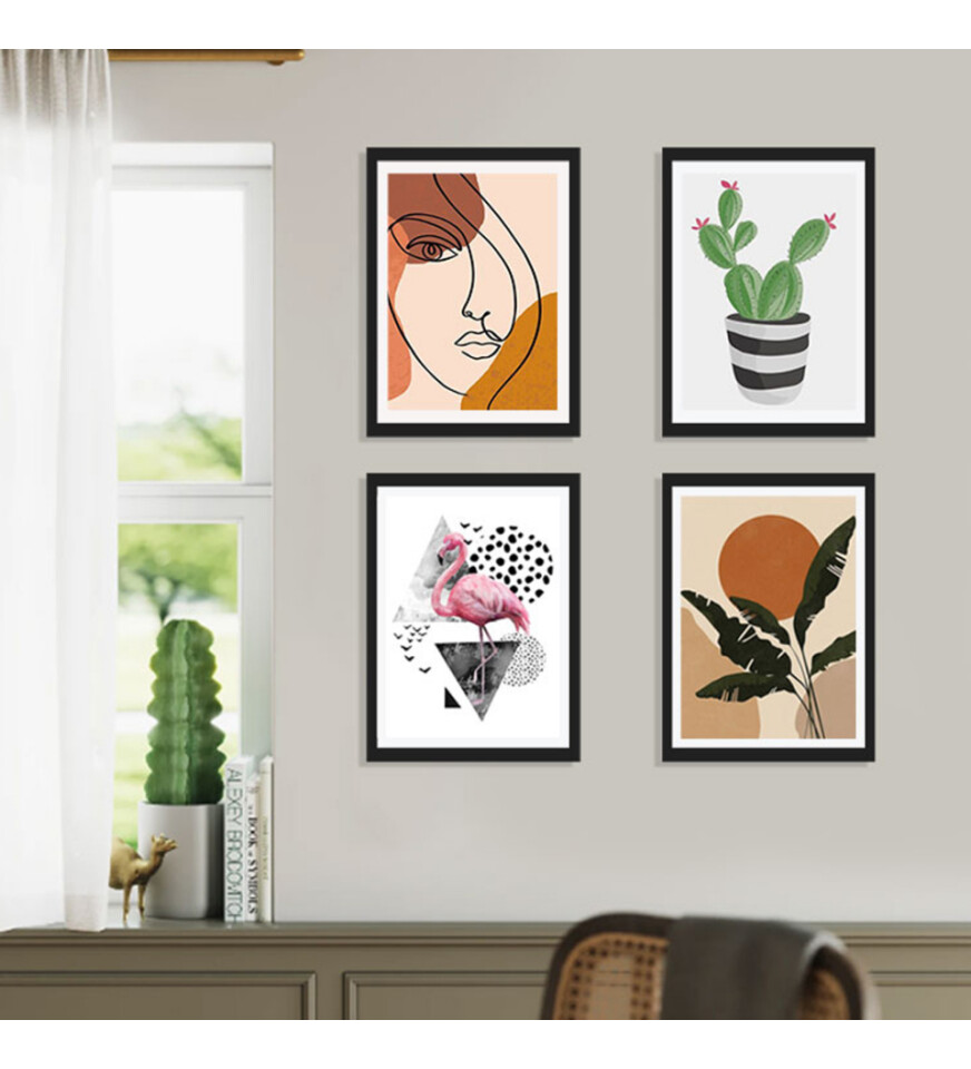 Yapışkanlı Sök Tak Siyah 2li Çerçeve 20x30cm