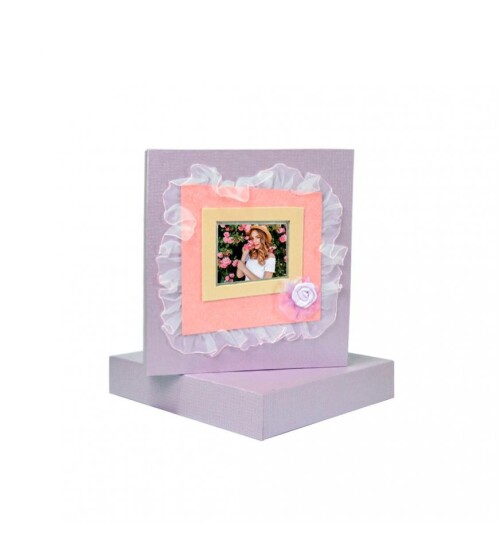10x15 Lila Fotoğraf Albümü 120 Fotolu Özel Kutulu