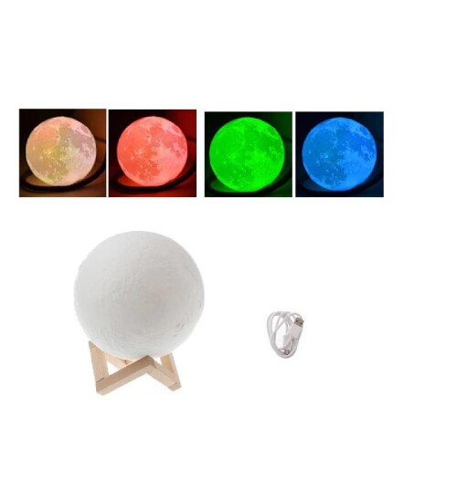 6 Renkli Dokunmatik Standlı Dolunay Lamba