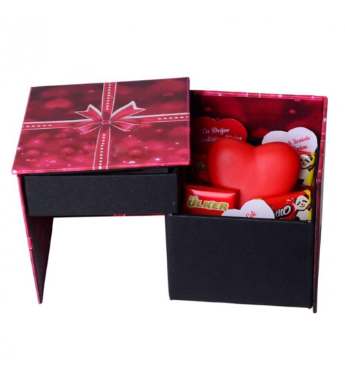 Afilli Sihirli Fotoğraflı Akordiyon Sürpriz Hediye Kutusu