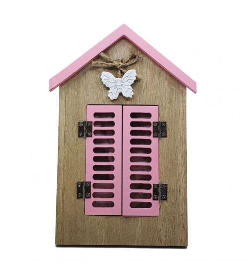 Ahşap Panjurlu Pencere Ev Şeklinde Fotoğraf Çerçevesi​