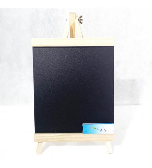 Ahşap Şövale Ayaklı Yazı Tahtası Dikey