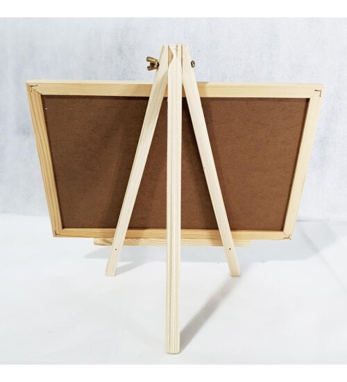 Ahşap Şövale Ayaklı Yazı Tahtası Yatay