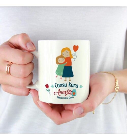 Kişiye Özel Anneler Günü Kupa Bardak HK130