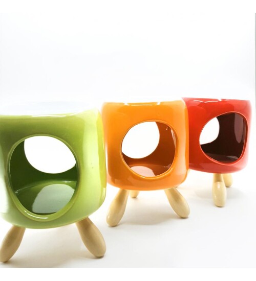 Bambu Ayaklı Renkli Buhurdanlık