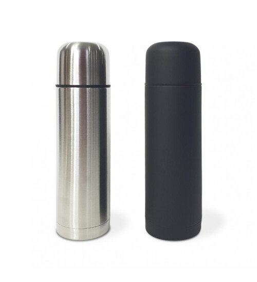 Bardak Kapaklı Deri Kılıflı 500 Ml Çelik Termos