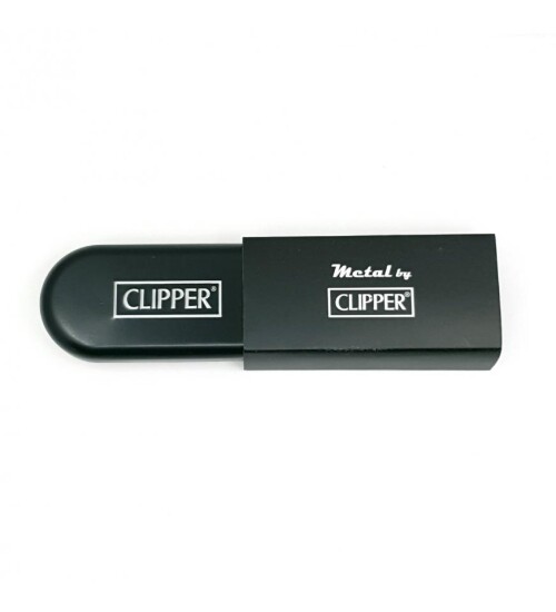 Clipper Metal Siboplu Siyah Çakmak