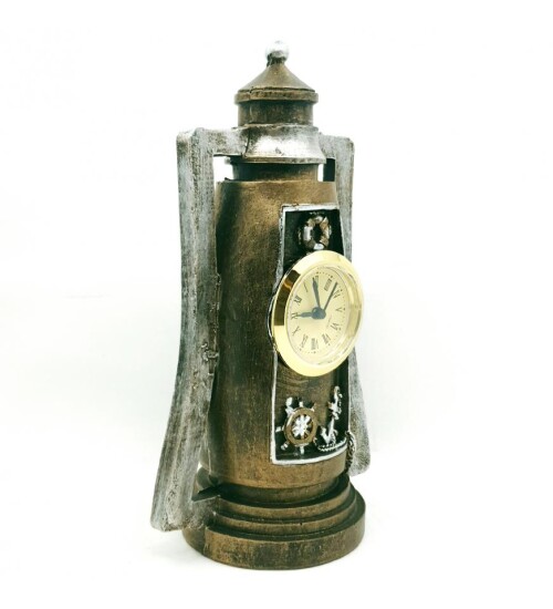 Dekoratif Deniz Feneri Masa Saati