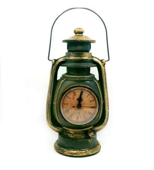 Dekoratif Gaz Lambası Masa Saati