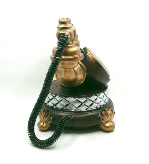Dekoratif Nostaljik Telefon Saat ve Kumbara