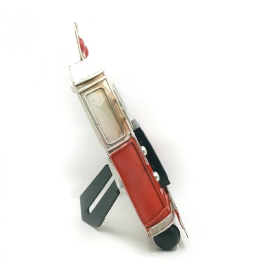 Dekoratif Taksim Tramvay Dekorlu Çerçeveli Masa Saati