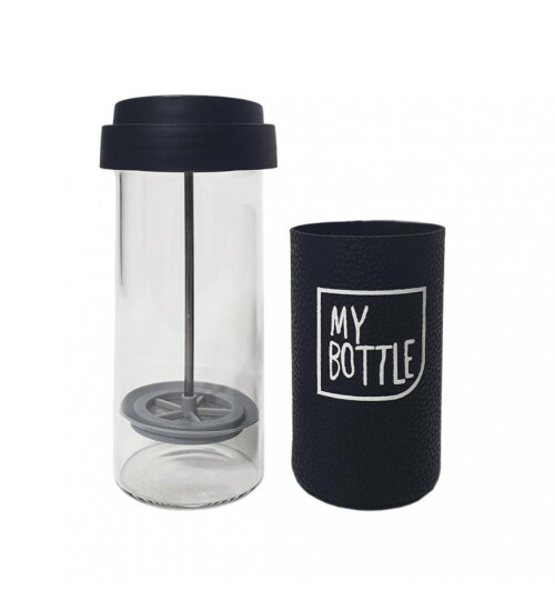 Deri Kılıflı Cam French Press 450 ml