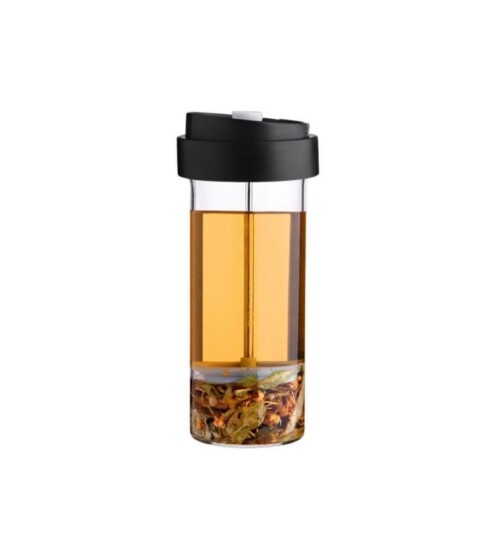 Deri Kılıflı Cam French Press 450 ml
