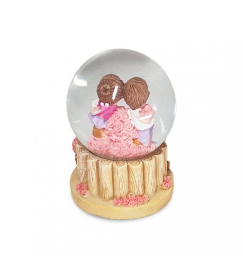 Güller ve Sevgililer Minik Kar Küresi