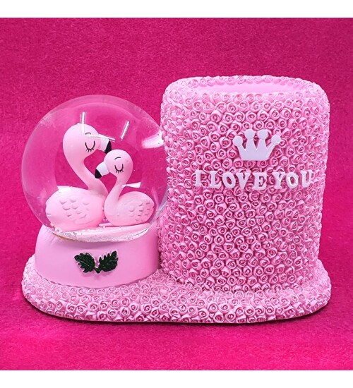 Kalemlikli Flamingo Kar Küresi