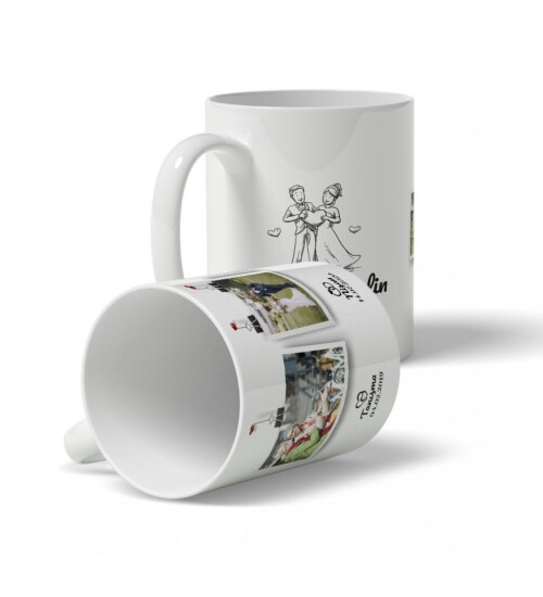 Tanışma, Nişan, Düğün Temalı Fotoğraf Baskılı Kupa Bardak HK124