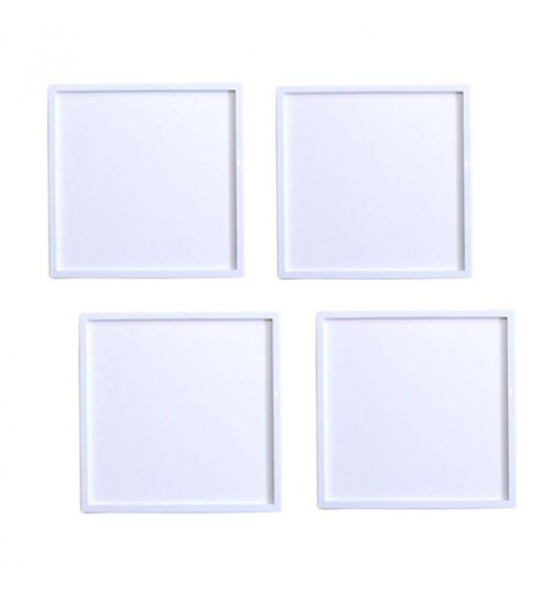 Kişiye Özel Fotoğraf Baskılı Yapışan Sök Tak Kare Çerçeve - Beyaz 3Lü Paket