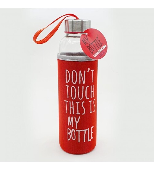 Renkli Kılıflı Cam Su Şişesi 500 ml