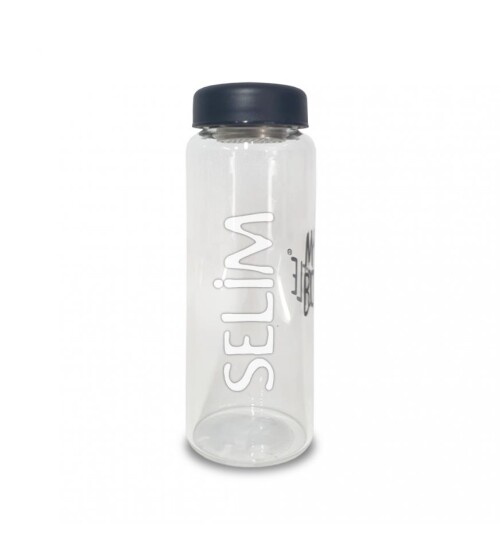 Kişiye Özel Süzgeçli ve Bez Keseli 500 ml Cam Matara